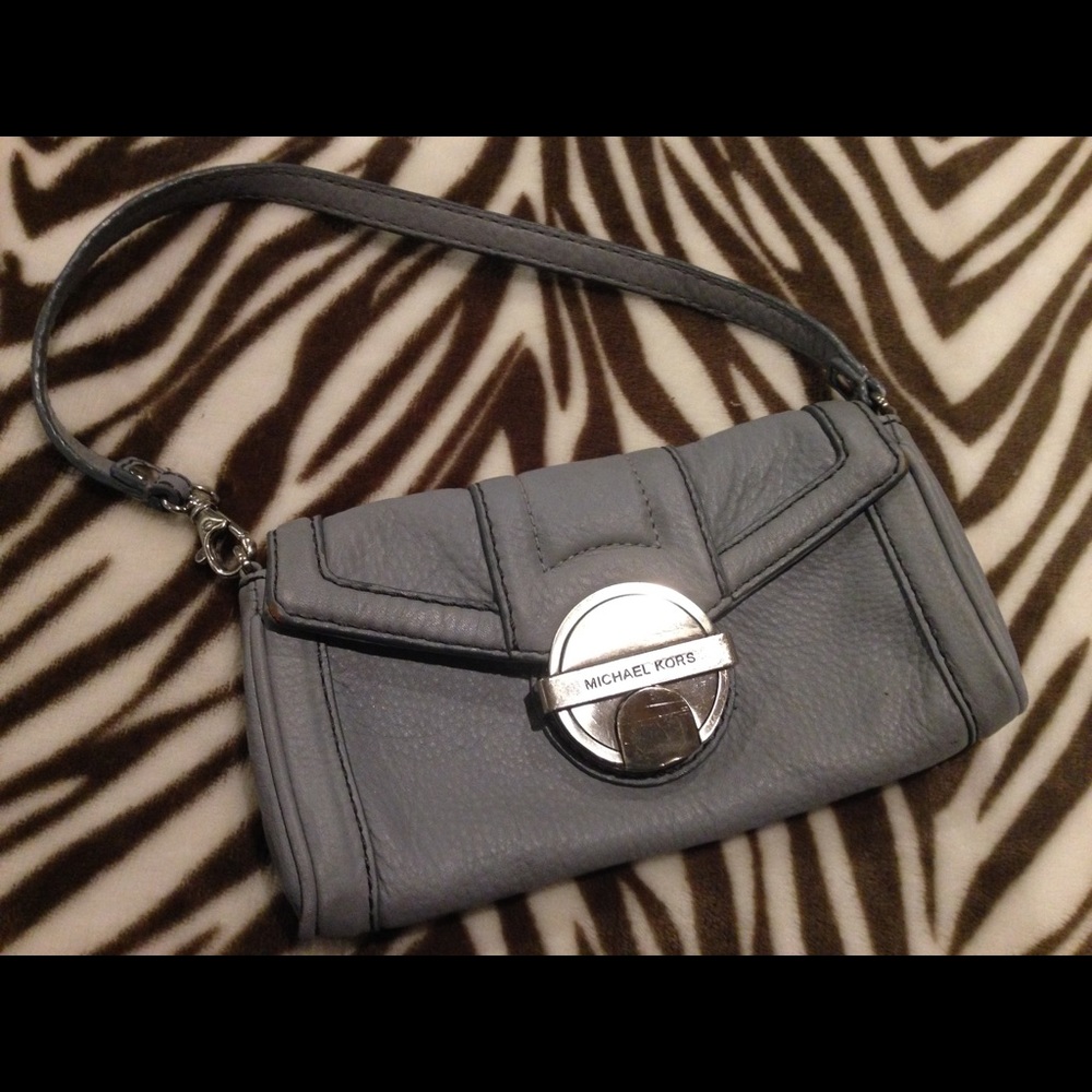 Michael Kors Grey Wristlet